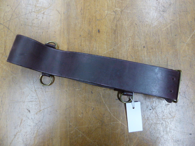 A BOWN LEATHER SWORD BELT (SAM BROWNE) BY MAXWELL, DOVER STREET,LONDON. - Image 2 of 2