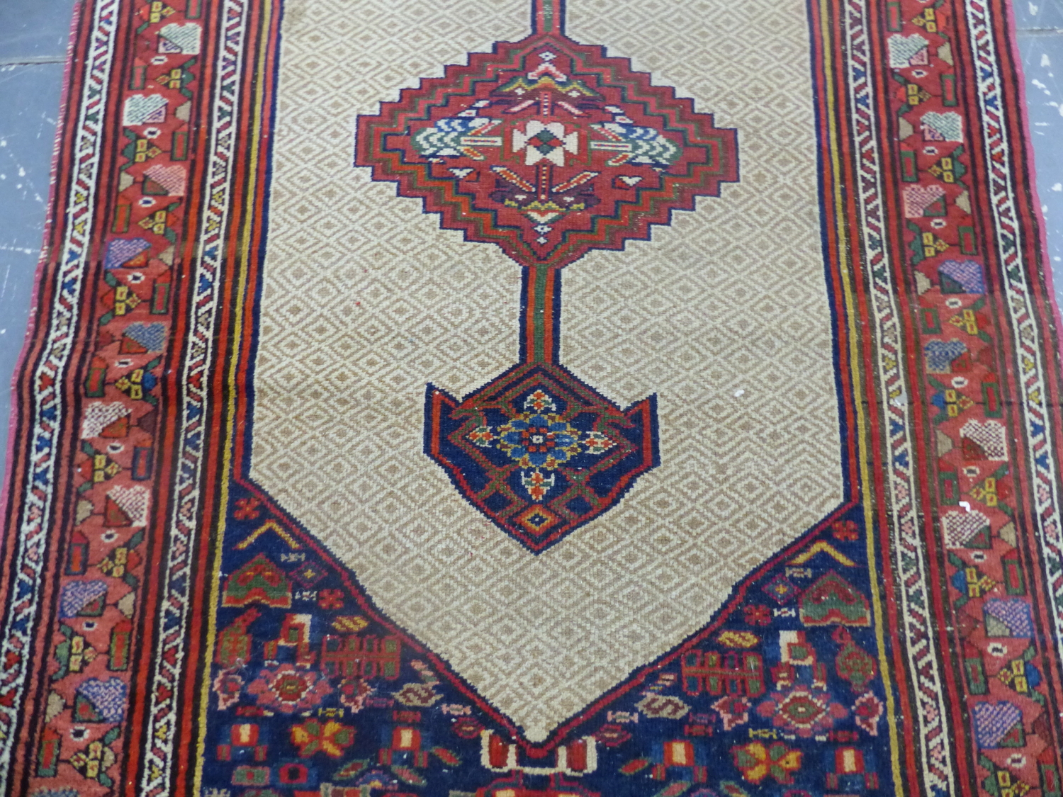 AN ANTIQUE PERSIAN SERAB RUNNER. 293 x 113cms. - Image 3 of 9