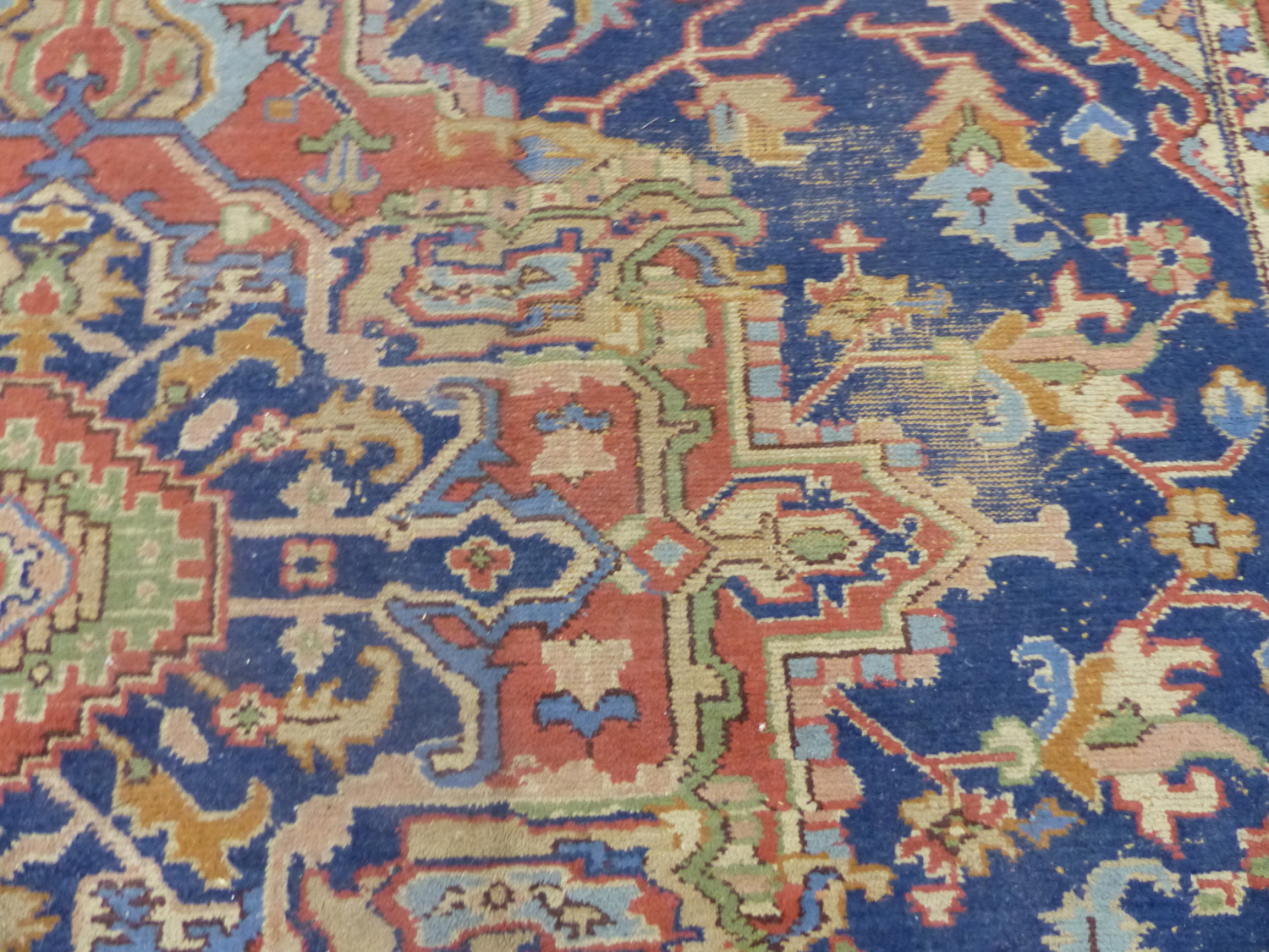 AN ORIENTAL CARPET OF PERSIAN HERIZ DESIGN. 360 x 283cms. - Image 6 of 16