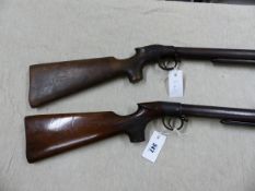 THE LINCOLN .177 PREWAR LINCOLN JEFFRIES TYPE UNDER LEVER AIR RIFLE No.5551 AND ANOTHER AIR RIFLE