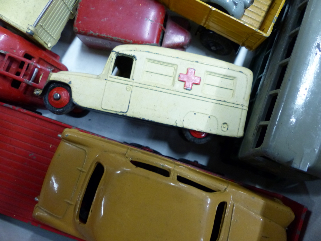 APPROXIMATELY FIFTY DINKY, MATCHBOX AND OTHER DIE CAST TOYS TO INCLUDE A FORDSON TRACTOR, FODEN FLAT - Image 7 of 13