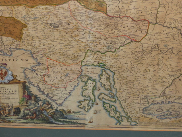 AN ANTIQUE MAP OF THE ADRIATIC COASTLINE AFTER B.HOMANND, HAND COLOURED FOLIO. 49 x 59cms TOGETHER - Image 11 of 17