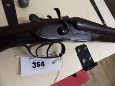 SHOTGUN. STOCK & ACTION 12G BACK ACTION HAMMER GUN SERIAL No.05333 ST.No.3321. RFD BUYERS ONLY.