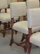 A SET OF SIX OAK OAK CHAIRS DEIGNED BY A W N PUGIN FOR THE PALACE OF WESTMINSTER, THE FRONT LEGS