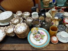 A VICTORIAN TEASET AND OTHER CHINAWARES.