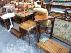 VARIOUS OCCASIONAL TABLES, CHAIRS, MIRRORS,ETC.