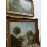 TWO OIL PAINTINGS, COUNTRYSIDE SCENES.