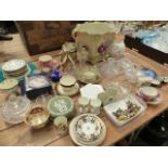 ASSORTED CHINA AND GLASSWARES.