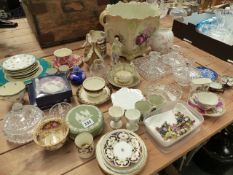 ASSORTED CHINA AND GLASSWARES.