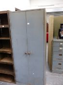 AN INDUSTRIAL STEEL CABINET.