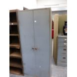 AN INDUSTRIAL STEEL CABINET.