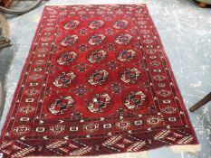 A SMALL EASTERN RUG.