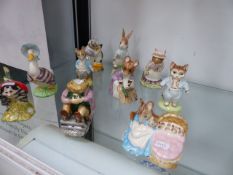 TEN BESWICK BEATRIX POTTER FIGURES.