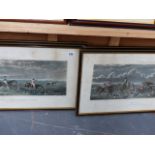 A SET OF FOUR HUNTING PRINTS.