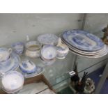 VARIOUS BLUE AND WHITE CHINAWARES.