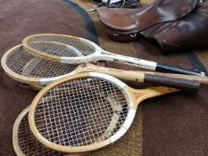 VINTAGE TENNIS RACQUETS.