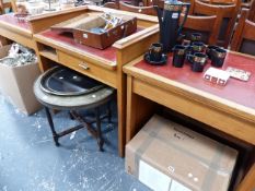 AN OAK CLERK'S DESK.