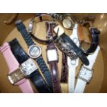 A QUANTITY OF WATCHES TO INCLUDE GUESS, SEIKO, ROCHA ETC.