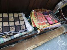 A QTY OF EASTERN TEXTILES,ETC.