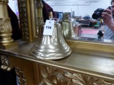 A LARGE BRONZE BELL.