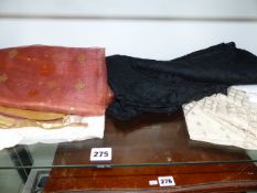 VARIOUS LACE WORK LADIES SHAWLS ETC.