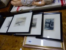 VARIOUS ETCHINGS AND OTHER PRINTS.