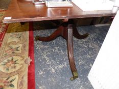 A MAHOGANY TRIPOD TABLE.