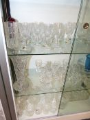 A LARGE QTY OF WATERFORD AND OTHER GLASSWARES,ETC.