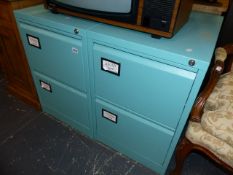 TWO FILING CABINETS.