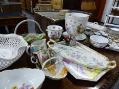 A QTY OF CONTINENTAL PORCELAIN,ETC.