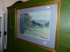 A PASTEL DRAWING BY JOAN HAMMOND.