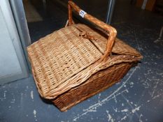 A PICNIC HAMPER.