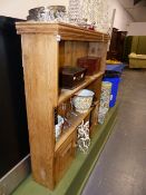 PINE KITCHEN SHELVES.