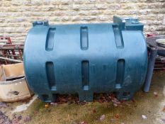 A LARGE OIL TANK.