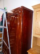 A VICTORIAN MAHOGANY WARDROBE.