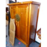 AN ORIENTAL HARDWOOD CABINET.