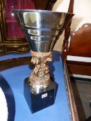 AN ART DECO STYLE TROPHY CUP.