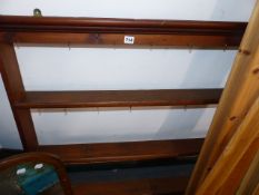 A PINE PLATE RACK.