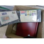 A BOX OF STAMPS AND COVERS.