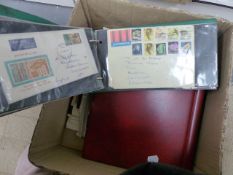 A BOX OF STAMPS AND COVERS.