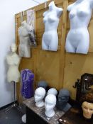 A QTY OF SHOP MANNEQUINS,ETC.