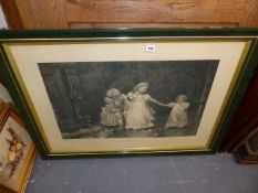 A LARGE EDWARDIAN PRINT.