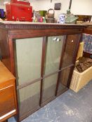 A GEORGIAN GLAZED BOOKCASE.