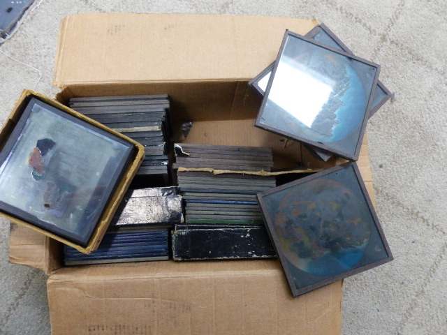 A SELECTION OF LANTERN SLIDES TO INCLUDE JACK AND THE BEANSTALK, ETC.