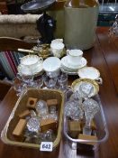 VINTAGE FLAGONS, DECANTER STOPPERS,ETC.