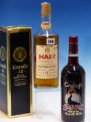 WHISKY. HAIG 1 x VINTAGE BOTTLE TOGETHER WITH GRANTS 12 YEAR OLD BOXED BOTTLE AND GOSLINGS BLACK