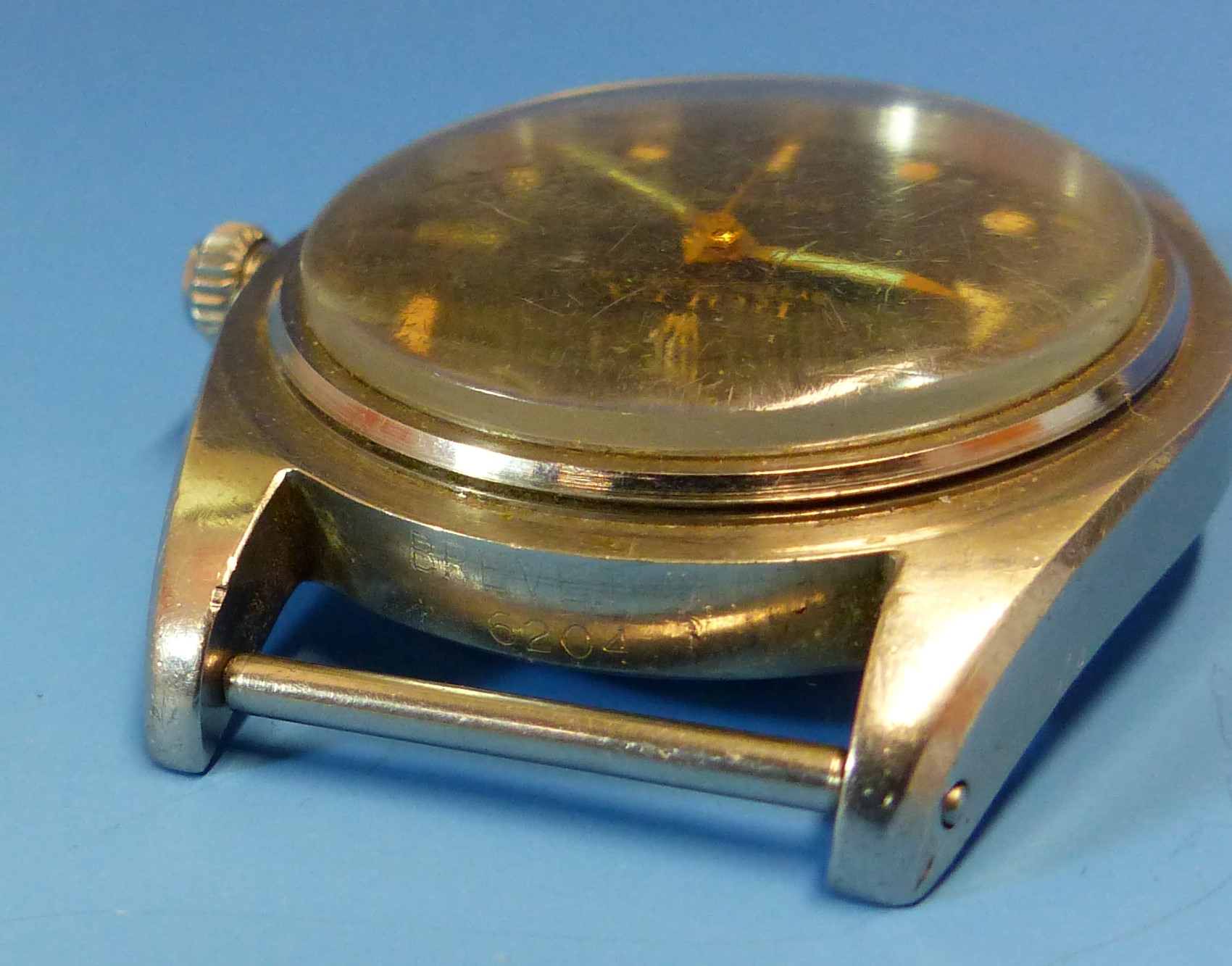 A VINTAGE ROLEX OYSTER PERPETUAL SUBMARINER BREVET 6204 WATCH, CASE NUMBER 988964. BELONGING TO JOHN - Bild 10 aus 21