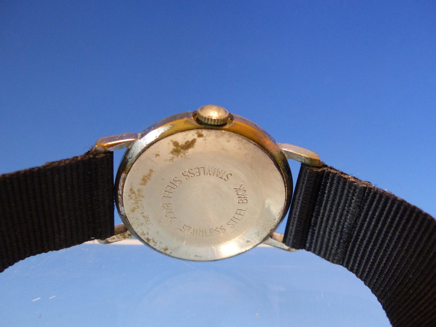 A VINTAGE MANUAL WOUND TIMEX MICKEY MOUSE WRIST WATCH. INCLUDED ARE PHOTOGRAPHS FROM A RECENT - Image 6 of 6
