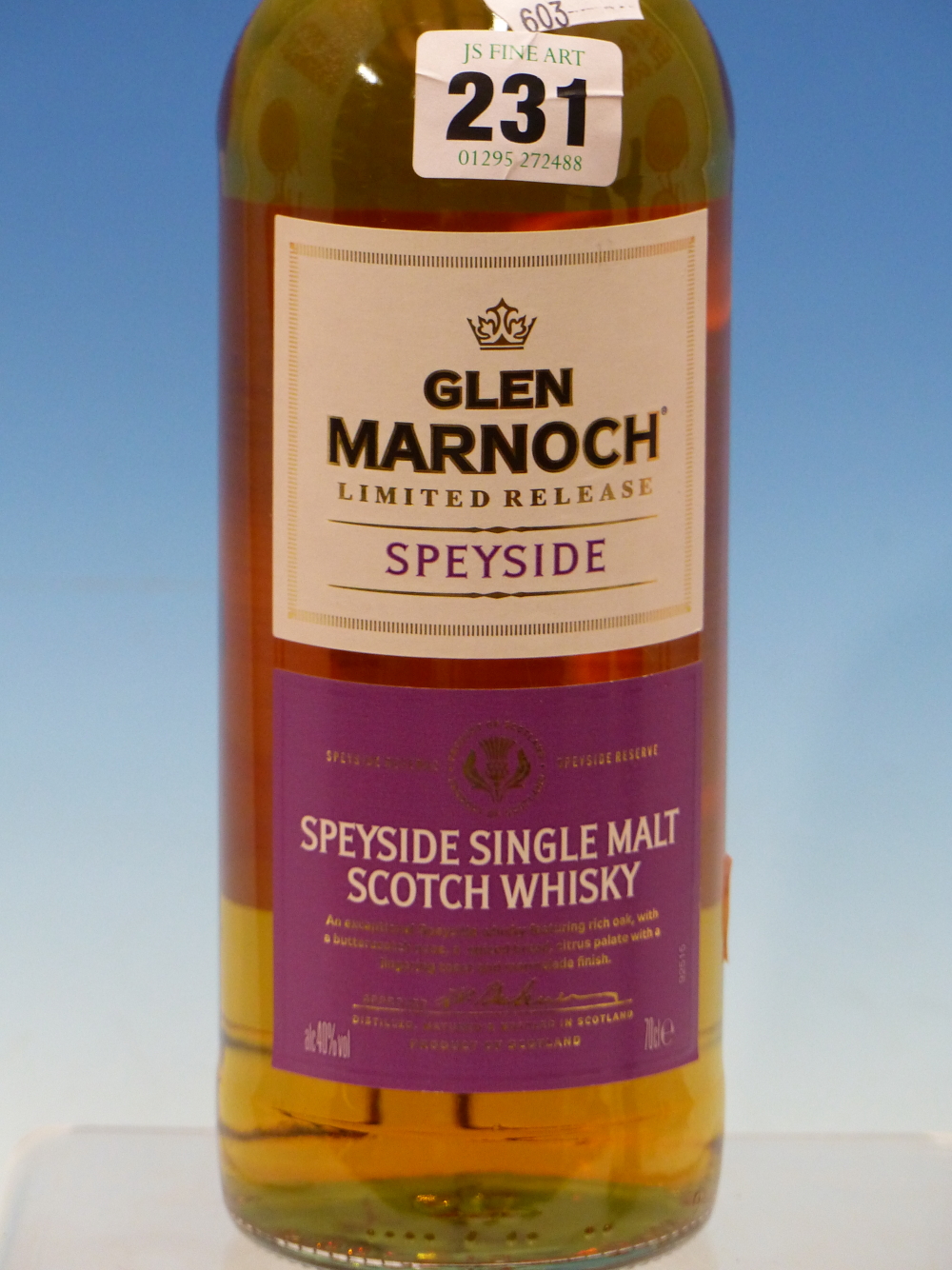 WHISKY. GLENMARNOCH SPEYSIDE LIMITED RELEASE, 1 x BOTTLE. (1) - Image 4 of 4