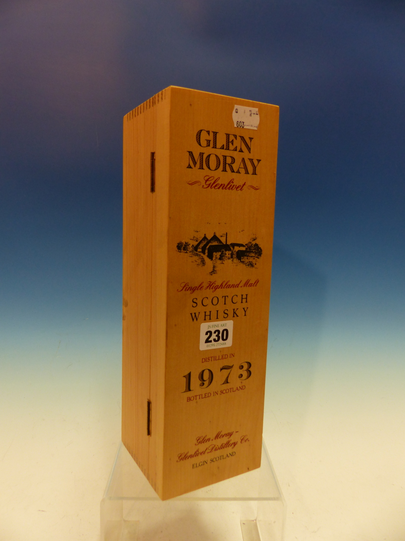 WHISKY. GLENMORAY, GLENLIVET SINGLE MALT 1973, 1 x BOTTLE, BOXED. (1) - Image 5 of 7